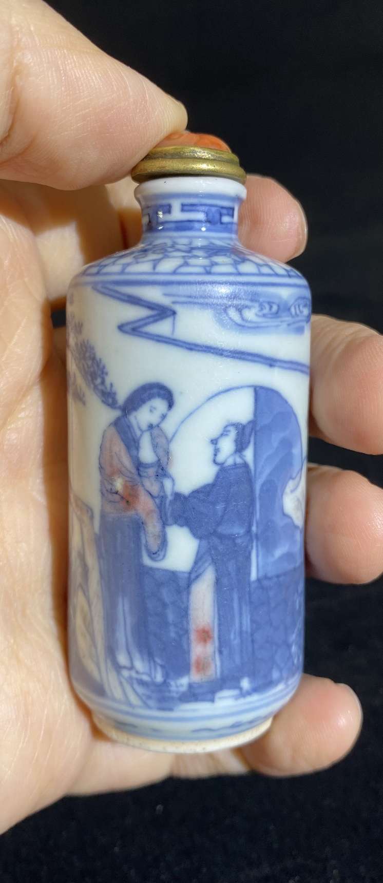 流】光緒年製 人物鼻煙壺 IQ044