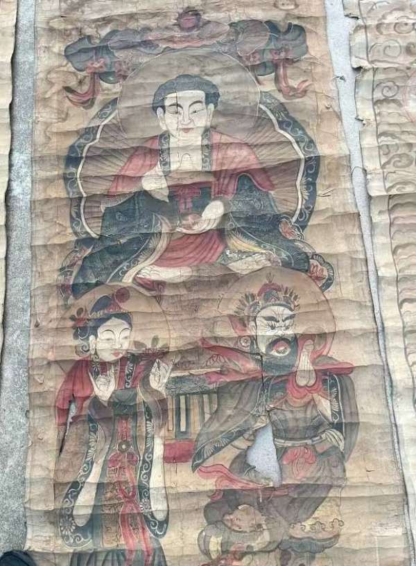 古玩字畫水陸畫真品鑒賞圖