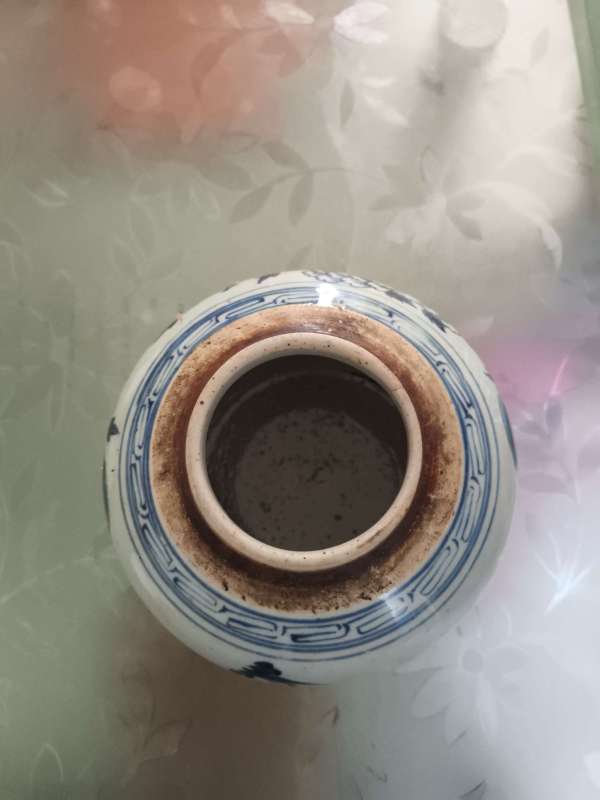 古玩陶瓷青花牡丹罐真品鑒賞圖