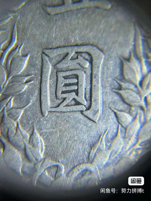 古玩錢幣民國九年袁像壹圓真品鑒賞圖
