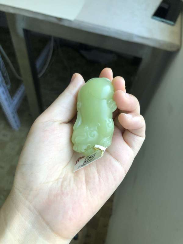 古玩青玉貔貅真品鑒賞圖