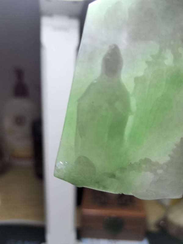 古玩玉器翡翠玉牌真品鑒賞圖