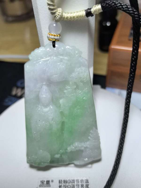 古玩玉器翡翠玉牌真品鑒賞圖
