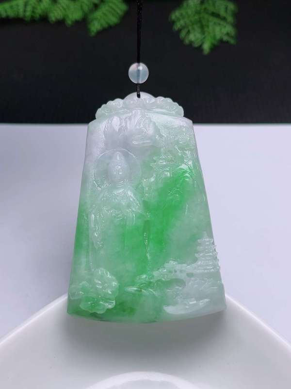 古玩玉器翡翠玉牌真品鑒賞圖