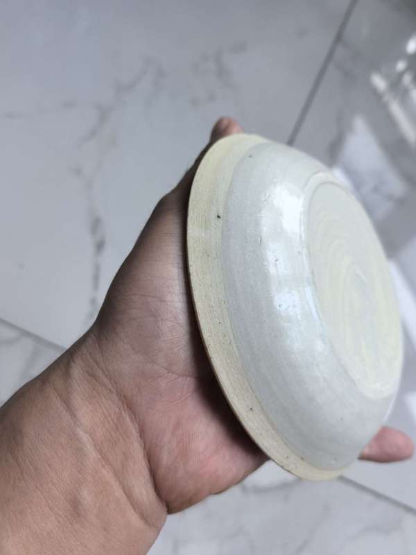 古玩陶瓷宋代青白釉模印花卉紋盤真品鑒賞圖