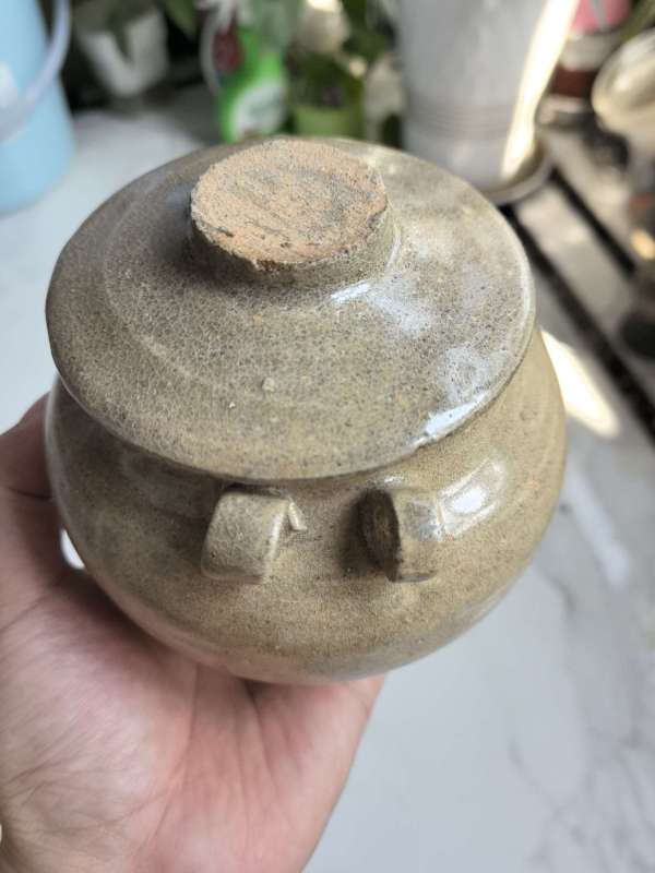 古玩陶瓷宋青釉四系罐真品鑒賞圖