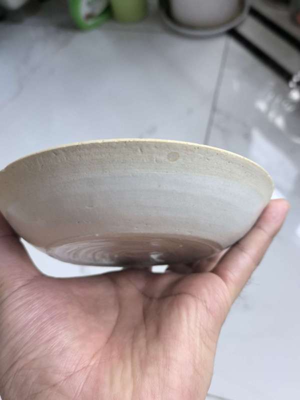 古玩陶瓷宋代青白釉模印花卉紋盤真品鑒賞圖