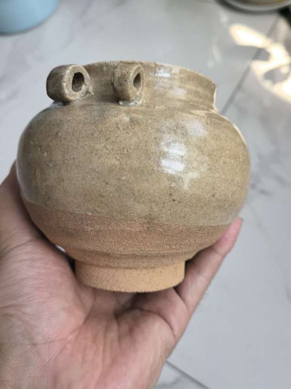 古玩陶瓷宋青釉四系罐真品鑒賞圖