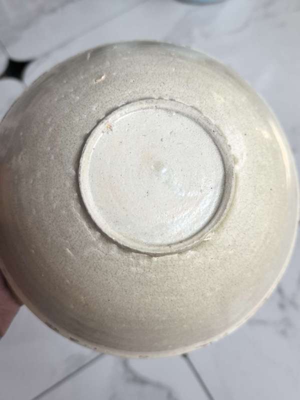 古玩陶瓷六出筋雙魚碗真品鑒賞圖