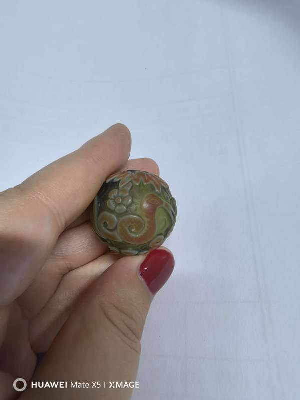古玩琉璃珠子真品鑒賞圖