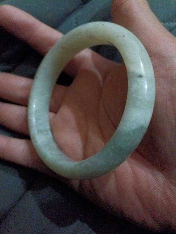 古玩玉器和田玉手鐲真品鑒賞圖