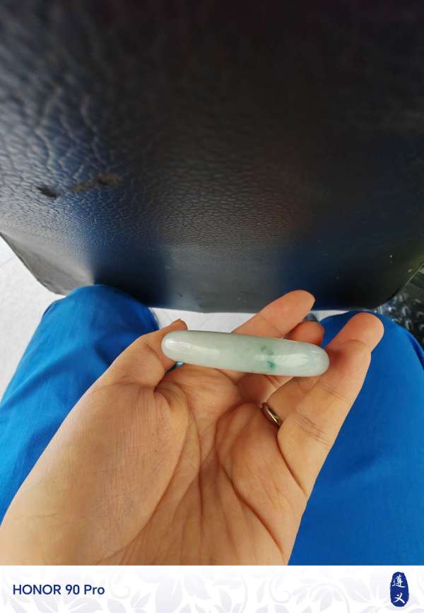 古玩玉器翡翠手鐲真品鑒賞圖