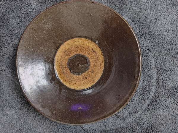 古玩陶瓷元代磁州窯系褐釉碗真品鑒賞圖