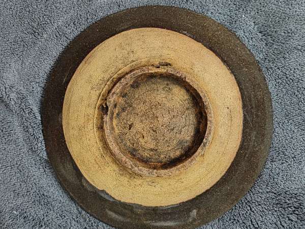 古玩陶瓷元代磁州窯系褐釉碗真品鑒賞圖