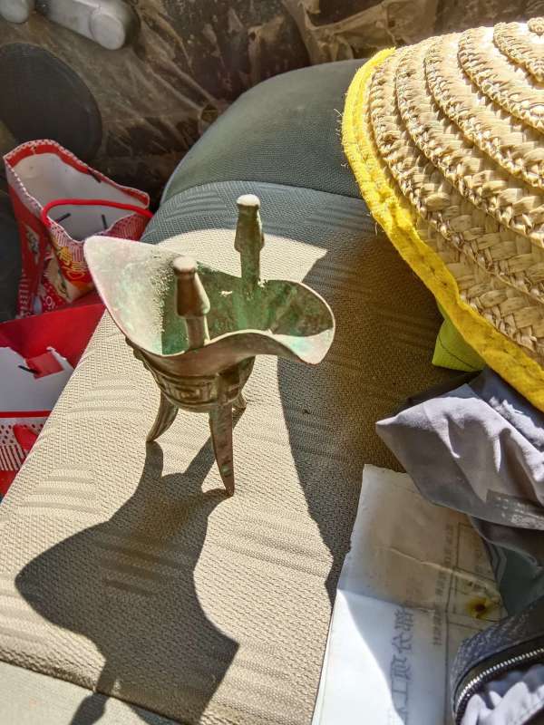 古玩銅器酒杯真品鑒賞圖
