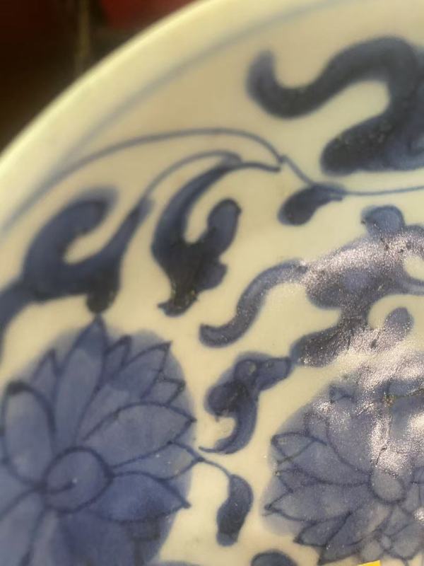 古玩陶瓷青花花卉盞真品鑒賞圖
