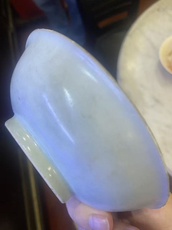 古玩陶瓷青花花卉盞真品鑒賞圖