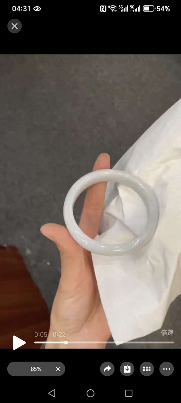 古玩陶瓷天然翡翠手鐲真品鑒賞圖