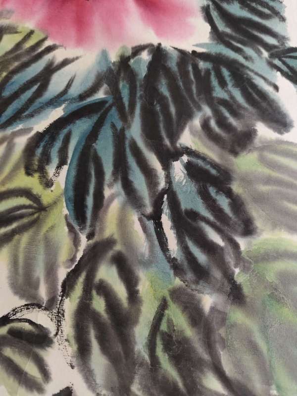 古玩字畫(huà)吳增義玉堂富貴立軸真品鑒賞圖