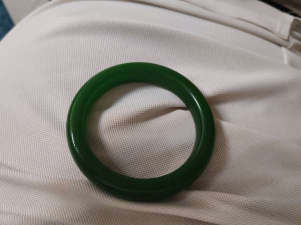 古玩玉器合成材質手鐲真品鑒賞圖