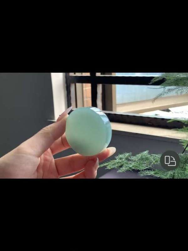 古玩翡翠圓餅真品鑒賞圖