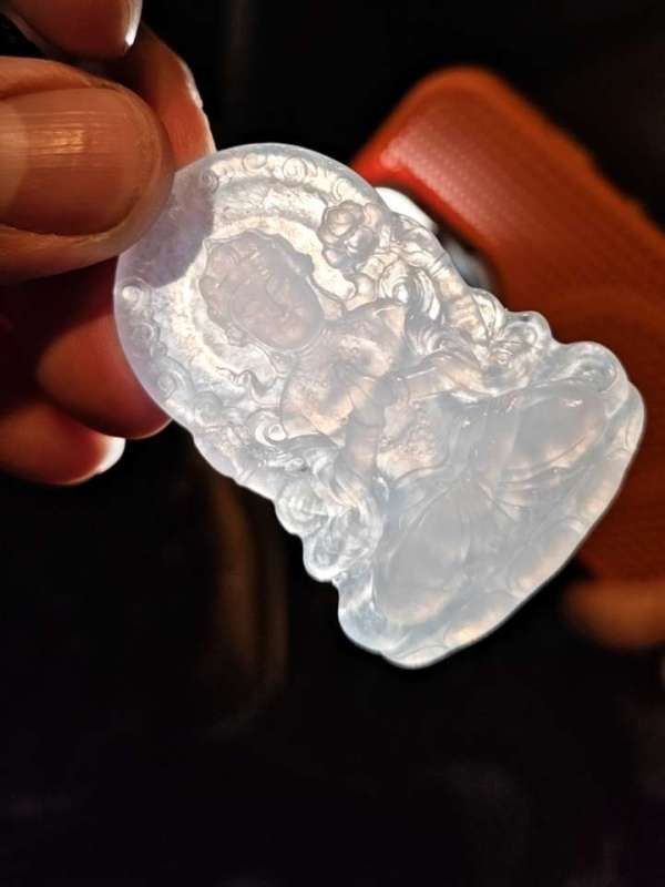 古玩水沫玉佛真品鑒賞圖